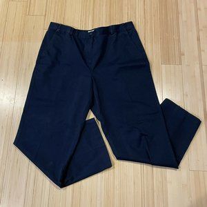 L.L. Bean Women's Pants size 14 P Original Fit Navy Blue Classic Dress Slacks